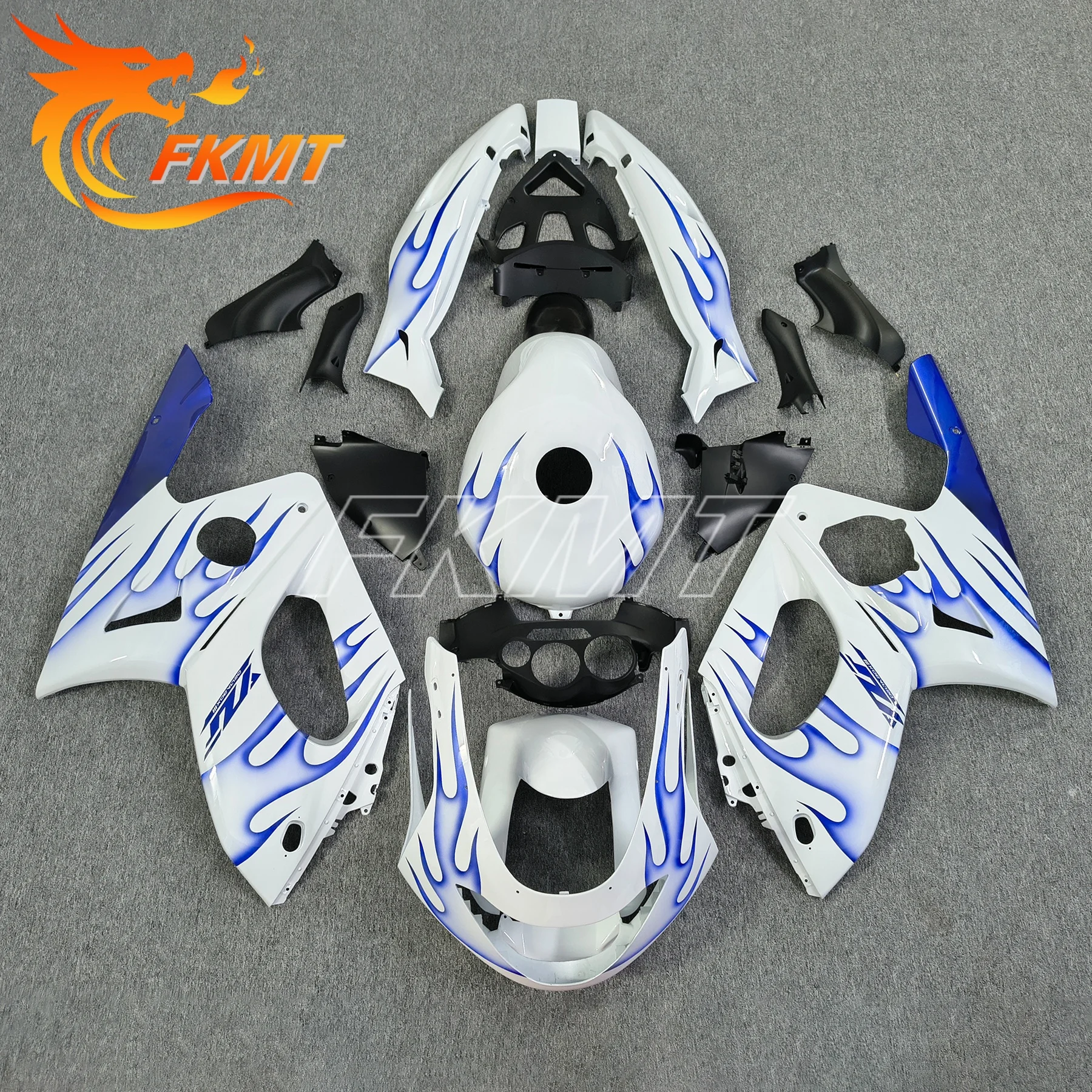 Carenados YZF 600R 1997 - 2007 Kits de cuerpo completo negro mate para YAMAHA 04 05 carenado de motocicleta Thundercat sin pintura