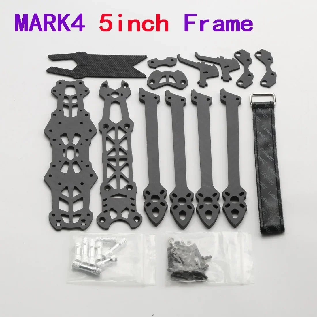 

Marco de fibra de carbono Mark4, 5 pulgadas, FPV, 225mm, distancia entre ejes, brazo 5mm, marco de largo alcance para cuadric