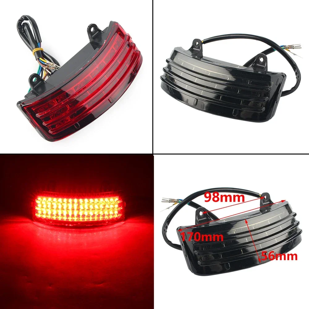 Tylny błotnik motocyklowy Tri-Bar LED Tylny kierunkowskaz hamulca do Harley Touring Street Road Glide FLHX FLTR