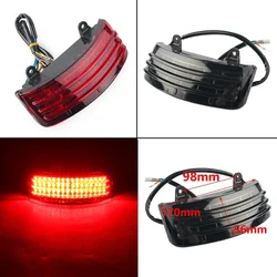 Motorcycle Rear Fender Tip Light Tri-Bar LED Rear Tail Brake Turn Signal Light For Harley Touring Street Road Glide FLHX FLTR