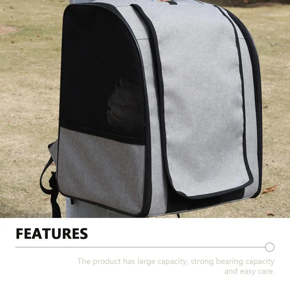 

Pet Travel Backpack Premium Material Cat Carrier Bag Simple Design Breathable Comfortable Portable Storage for Outdoor Picnic