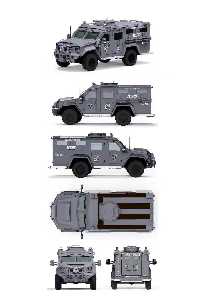**Vorbestellung**Mini Visuai Art 1:64 ‌ Bearcat G3 NewYork /STATEPATROL Druckguss-Modellauto