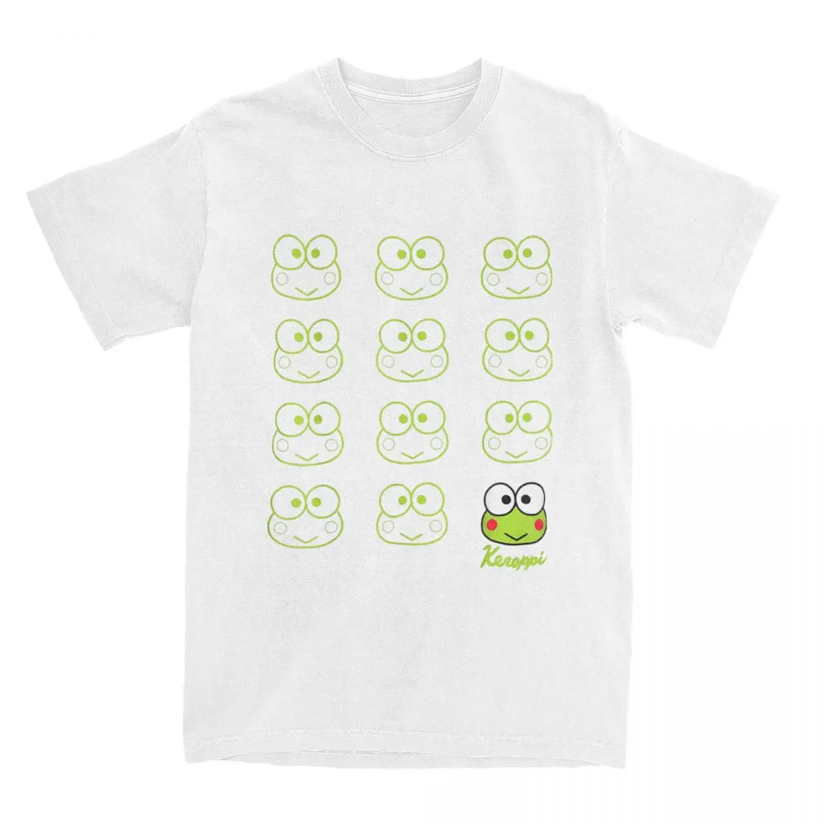 Men Women T-Shirt Keroppi Real Vintage Cotton Tees Short Sleeve T Shirts Round Neck Amusing Clothing Summer Vintage Unisex Tops