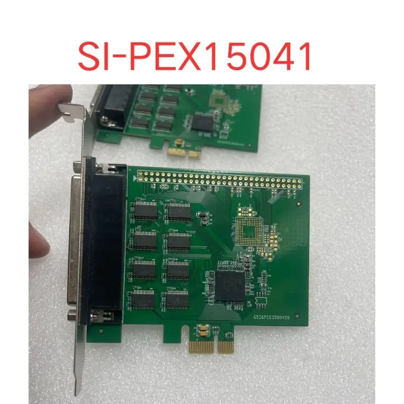 

used SI-PEX15041 Industrial PCIE to 8-port Serial Port Card RS232 Signal Port Multi port Serial Port Card test OK Fast shipping