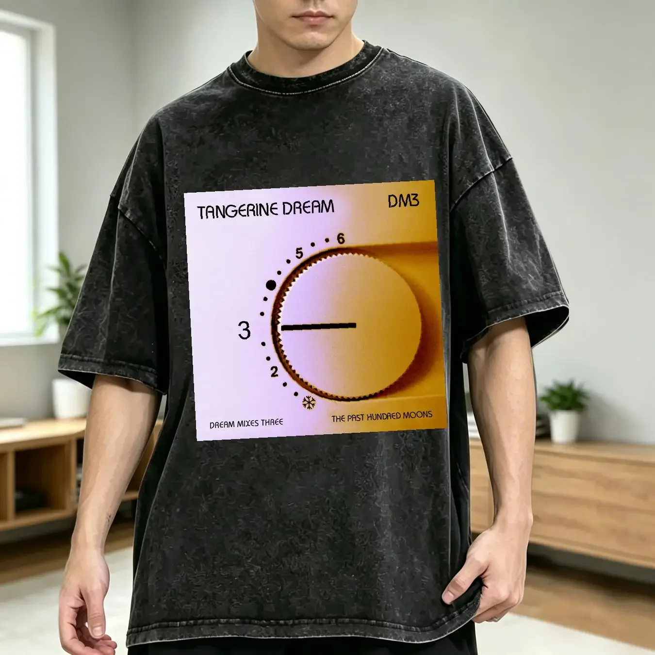 washed T Shirt Screen Stars 2001 TANGERINE DREAM Mixes Three Music Band XL long or short sleeves vintage Washed Versatile
