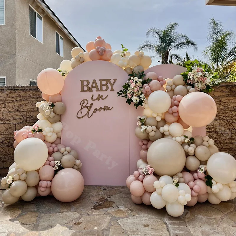 Kit de guirnalda de globos de palisandro y marrón para fiesta de cumpleaños, Baby Shower, juego de arco de globos decorativos para el Día de San Valentín, 108/160 piezas