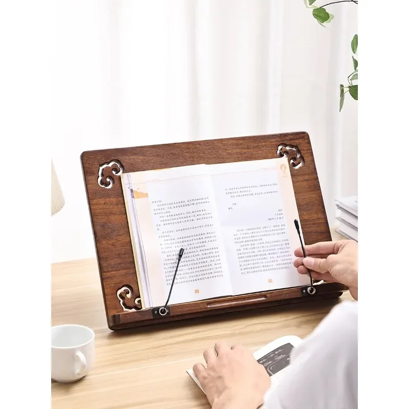 Wooden children's reading stand Look at the bookshelf Desktop book holder Solid wood calligraphy copybook holder Reading stand