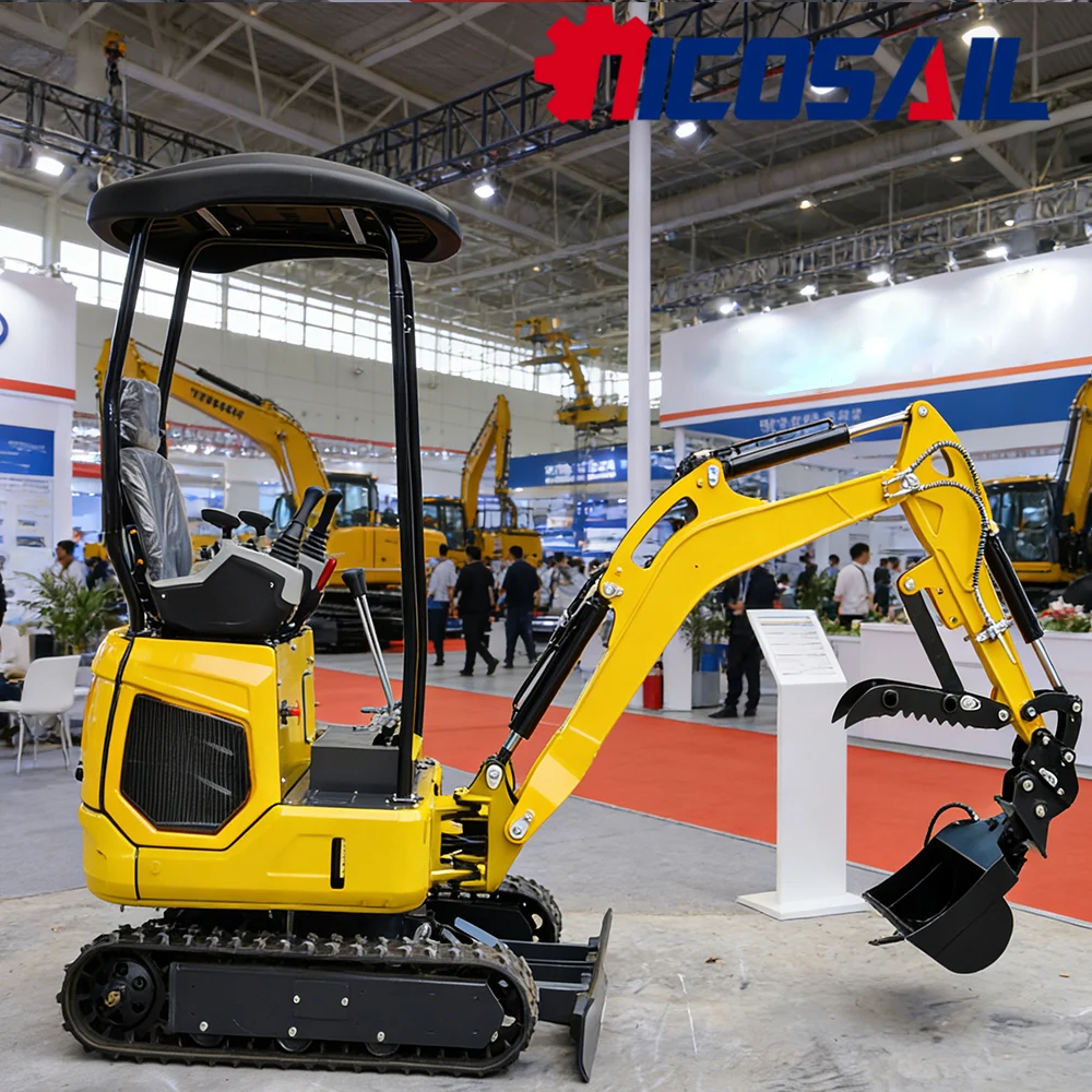 Nicosail 1.8Ton Small Excavator Premium Hydraulic System Smooth Control for Digging Handling Work
