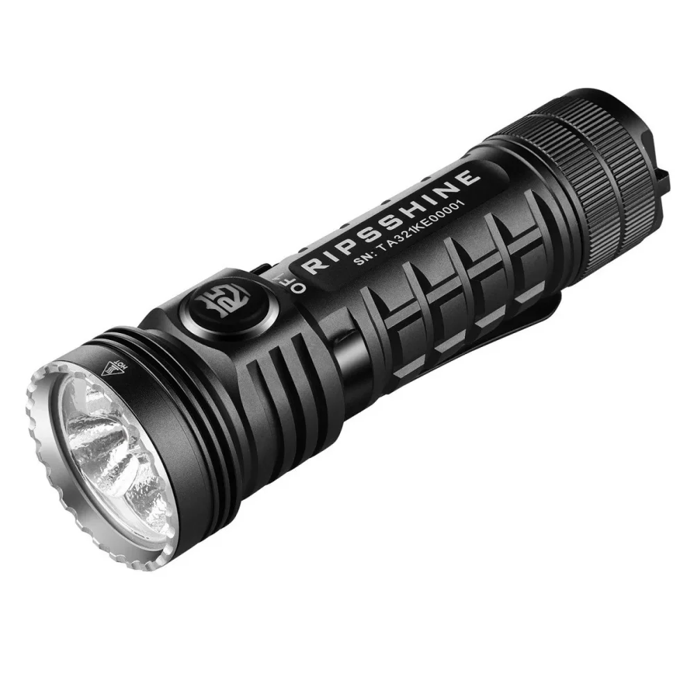 RIPSSHINE OF1 LED Flashlight 10000LM XHP50.2 Anduril 2.0 UI Magnetic Tail IPX8 Waterproof 21700 Rechargeable EDC Tactical Torch