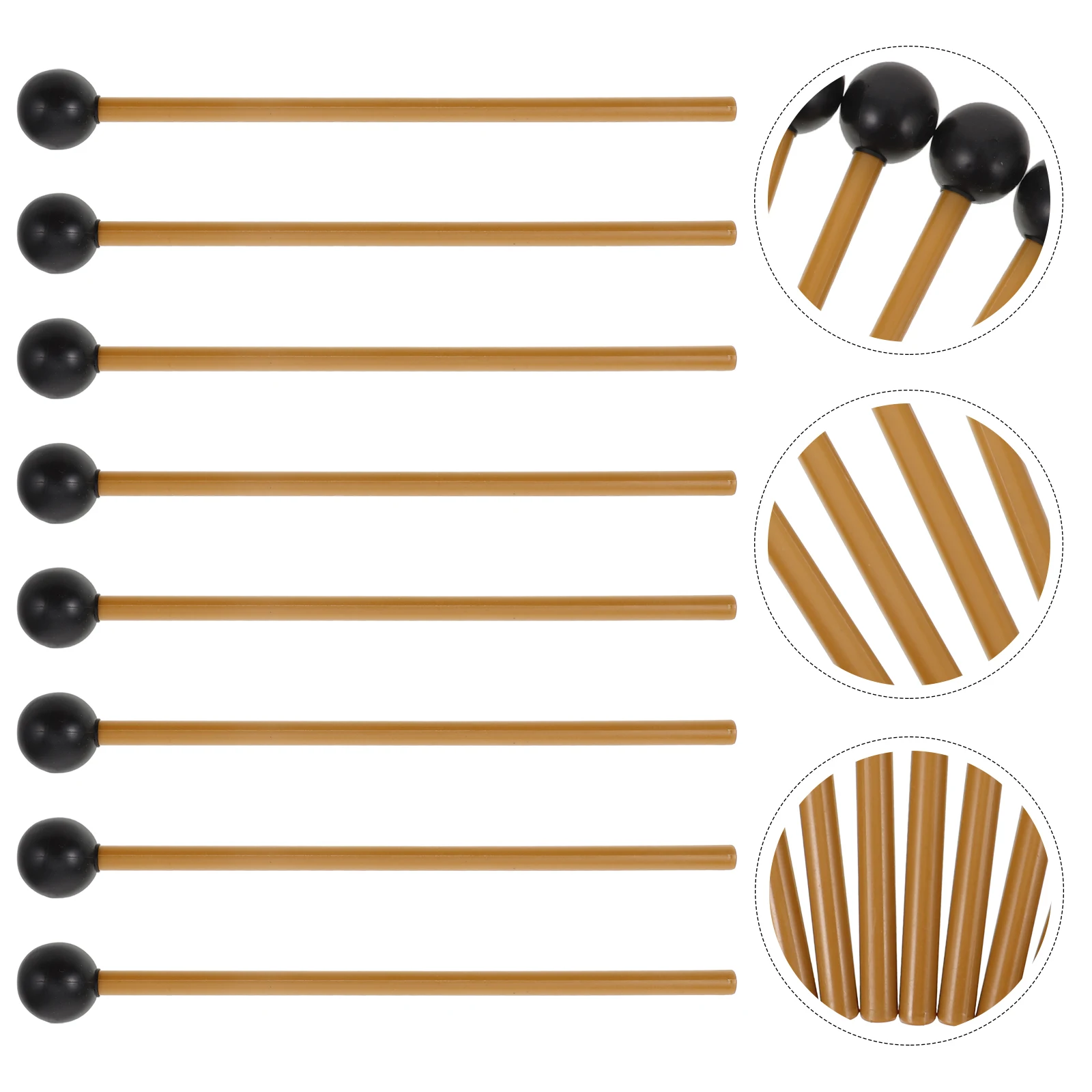 

4 Pairs Hitting The Hammer Percussion .stick Mallets Xylophone Sticks Plastic Accessory Accessories Instrument