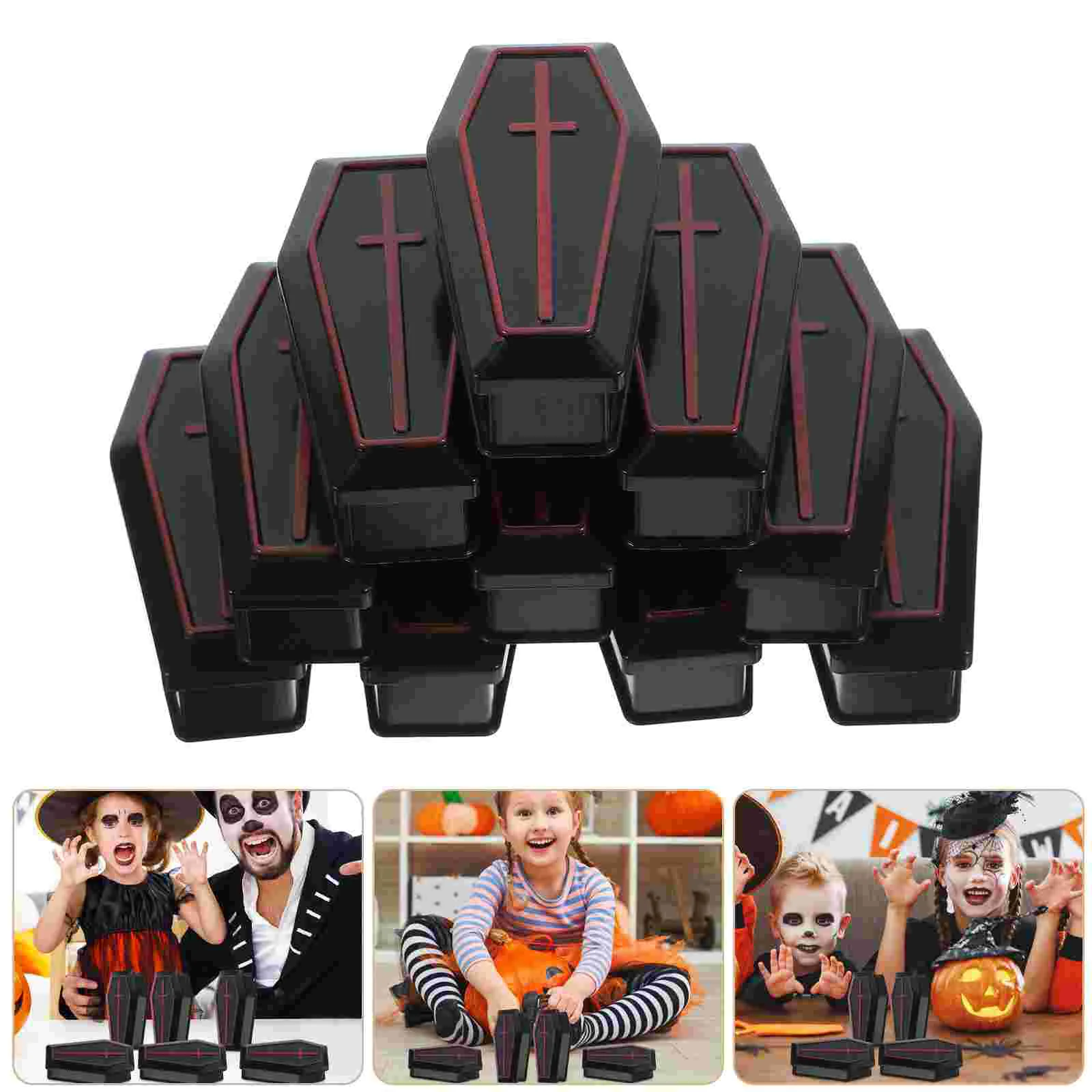 

Coffin Candy Boxes Funny Party Favors Mini Halloween Decorations Adornments Props