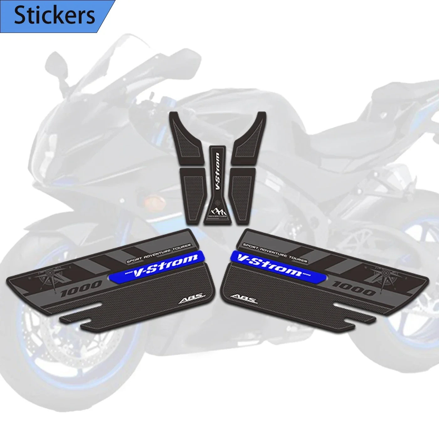 

2015-2019 2020 Tank Pad Grips Gas Fuel Oil Kit Knee Decals stickers adhesive For Suzuki VStrom DL 1000 XT DL1000