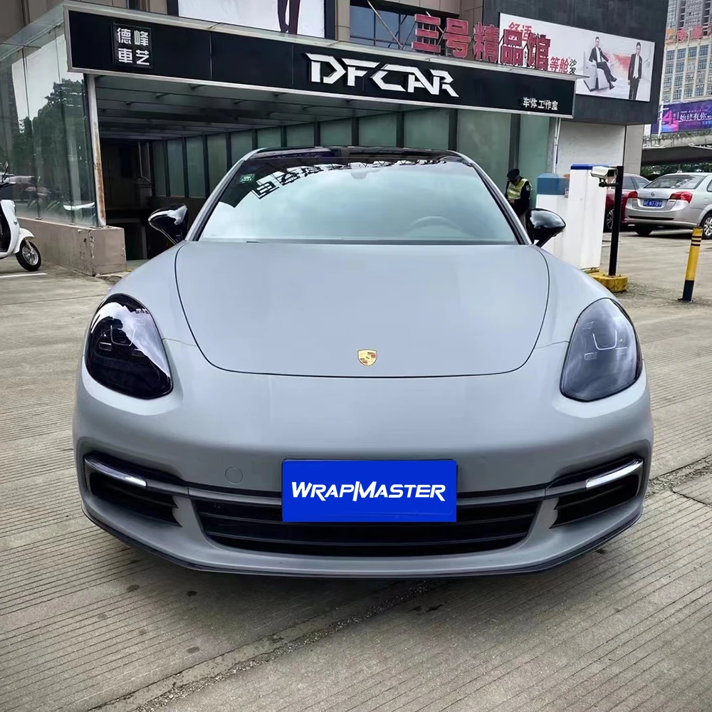 Wrapmaster 5M/10M/18M Vinile da rivestimento per auto di alta qualità Ultra opaco Nardo Grey Pellicola per auto avvolta per veicoli
