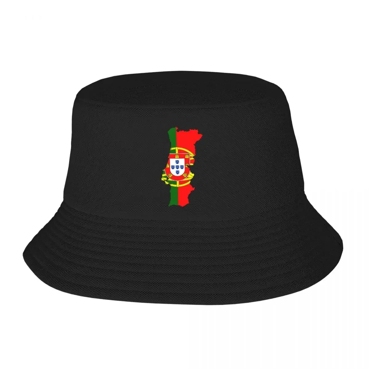 Custom Portugal Map Flag Bucket Hat Men Women Fashion Summer Outdoor Sun Fisherman Cap