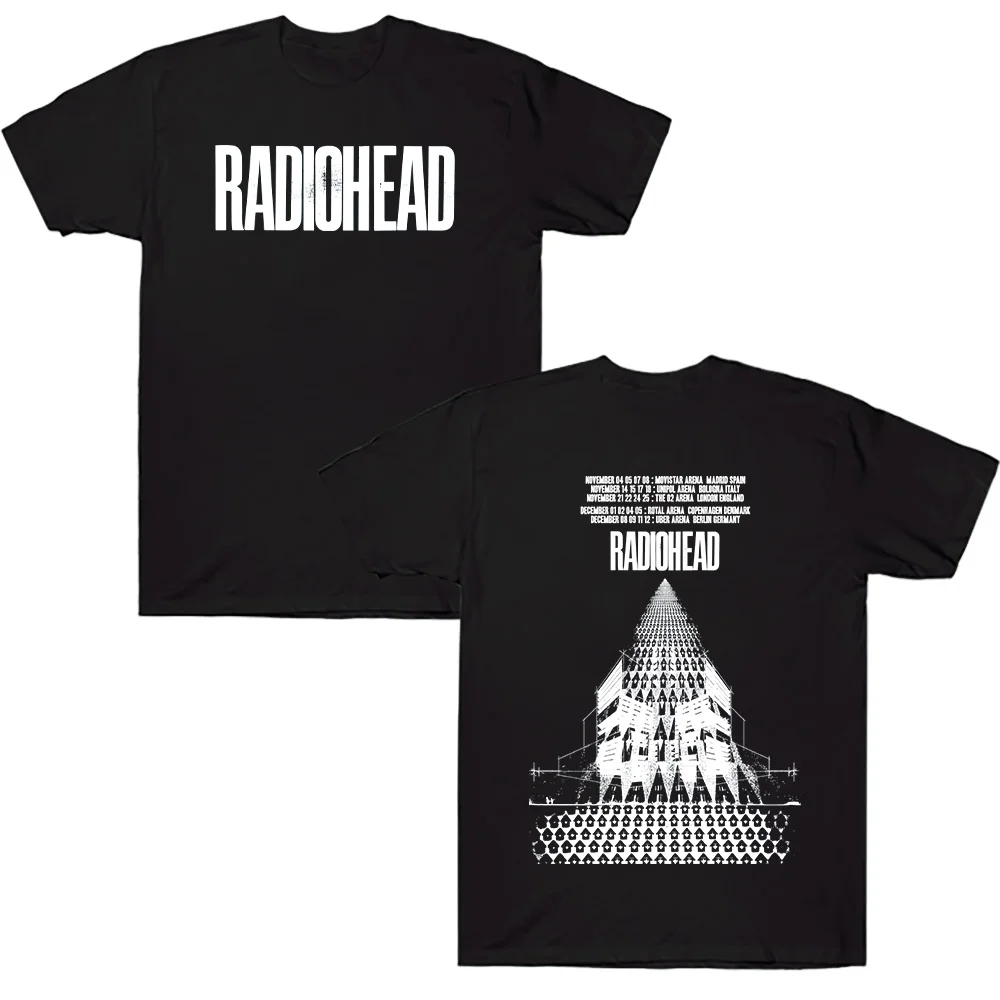 Radiohead Return To The Road European Tour T-Shirts Mode Baumwoll-T-Shirt Sommer Neu Harajuku Männer Frauen Streetwear Punk Trendy – Detail 2