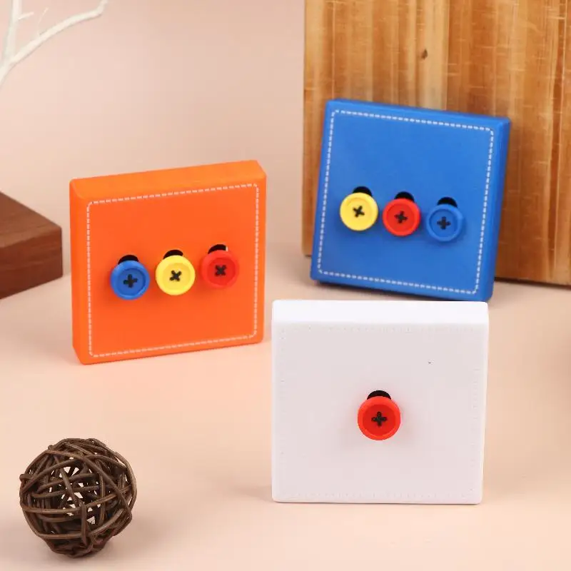 Cute Colorful Button Switch Cover Decorative Wall Socket Protector 86 Type Switch Plate Frame For Home Wall Art Decoration