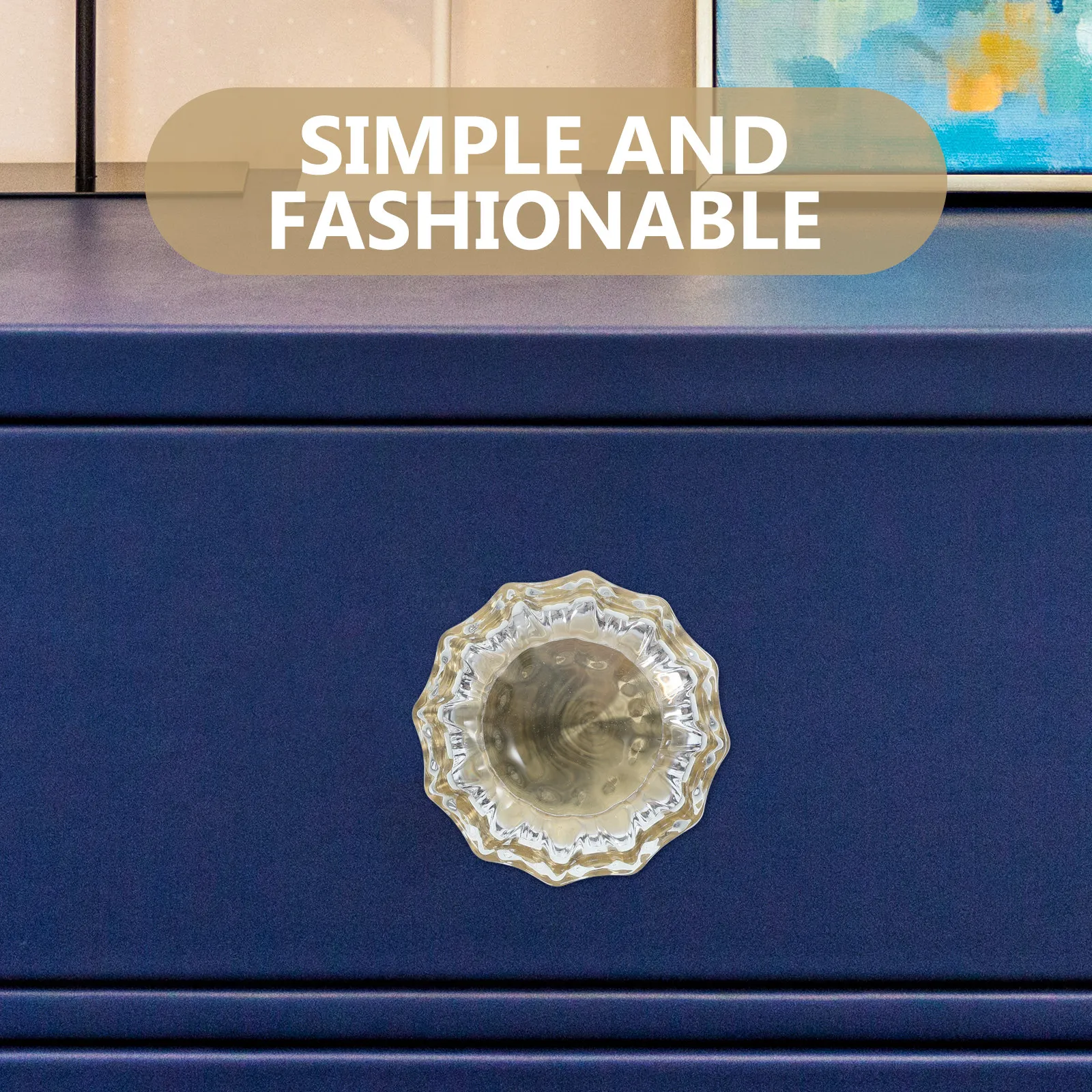 Clear Crystal Door Knobs Brass Finish Cabinet Hardware Dresser Drawer Pulls Kitchen Bathroom Vanity Bedroom Furniture Decor