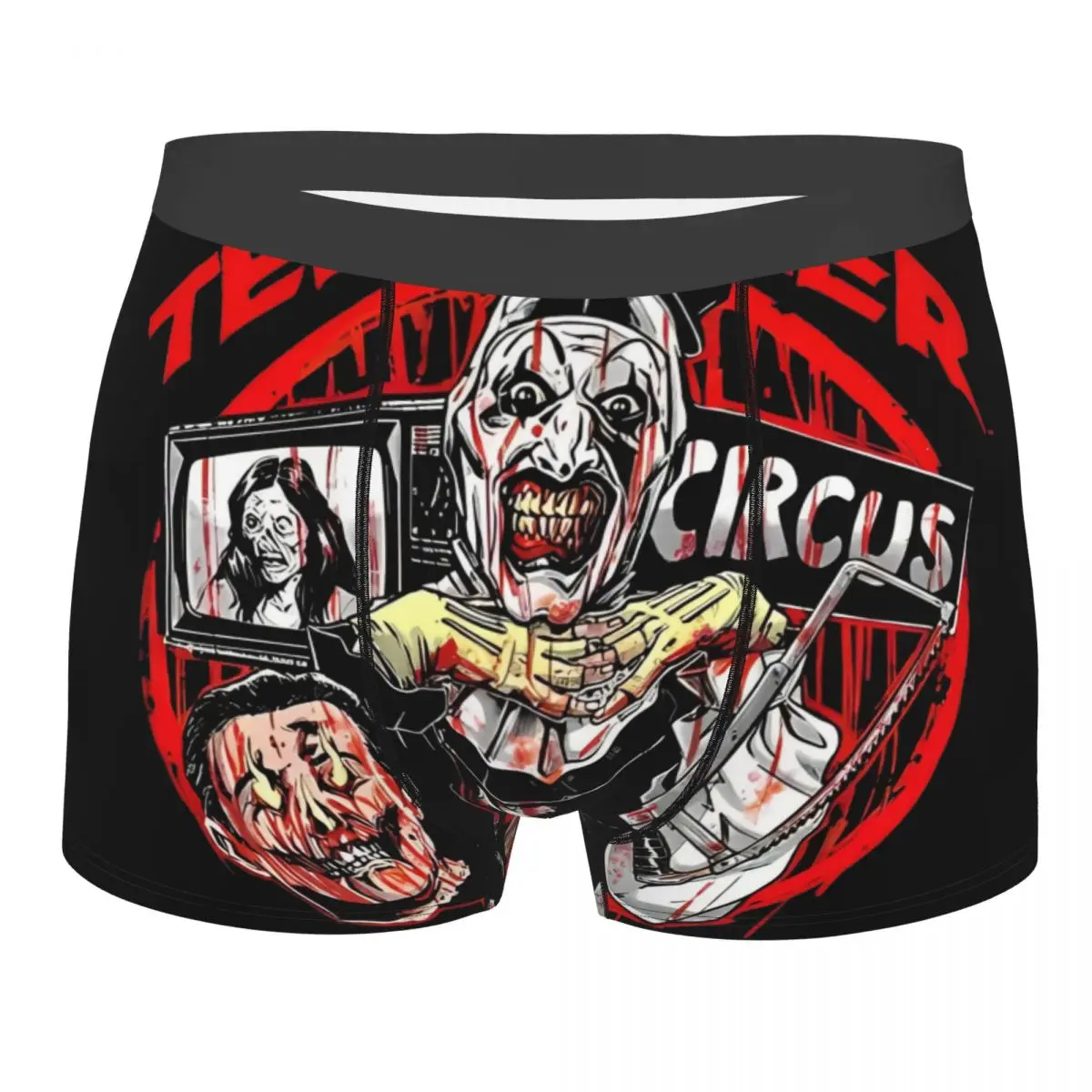 

Men Terrifier Smile Officially Underwear Fashion Boxer Shorts Panties Male Breathable Underpants S-XXL