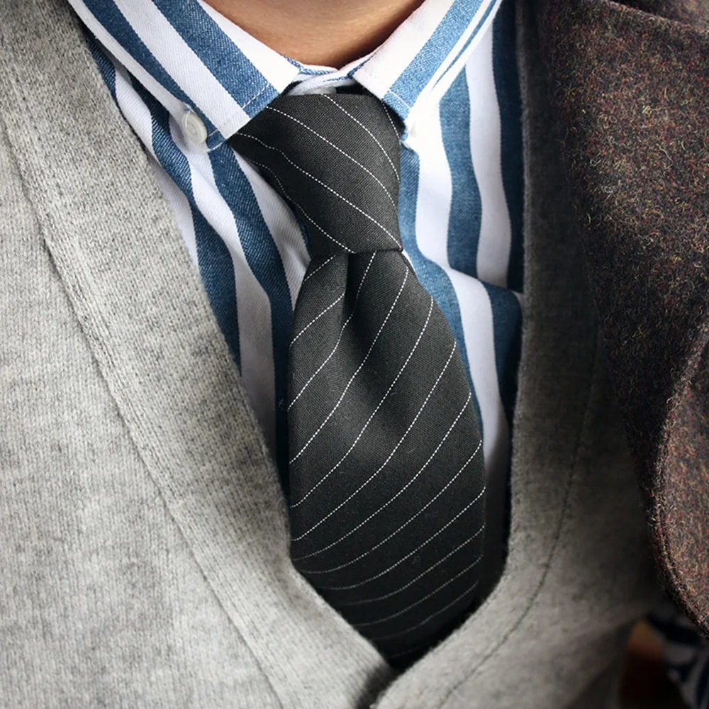 남성 넥타이 클래식 코튼 수제 스키니 스트라이프 넥타이 남성용 좁은 칼라 슬림 캐시미어 캐주얼 넥타이 액세서리 선물