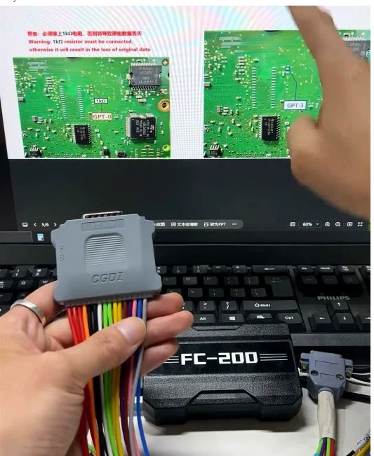 Neuer CGDI CG DB15 Kabelbaum-Adapter 16-PIN-Jumperkabel mit neuer 12V-Steuerung und GPT-4 für ECU-Lesen und -Schreiben für FC200 – Detail 8