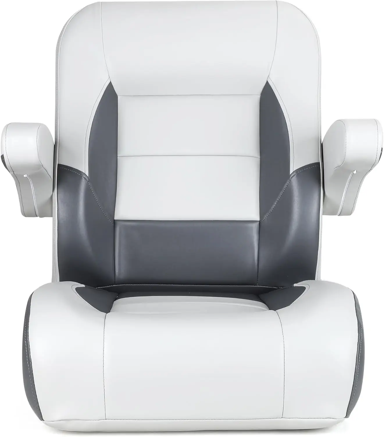 Premium Reclining Pontoon High Back & Low Back Captain's Chair Boat Bucket Seat with Removable Armrest