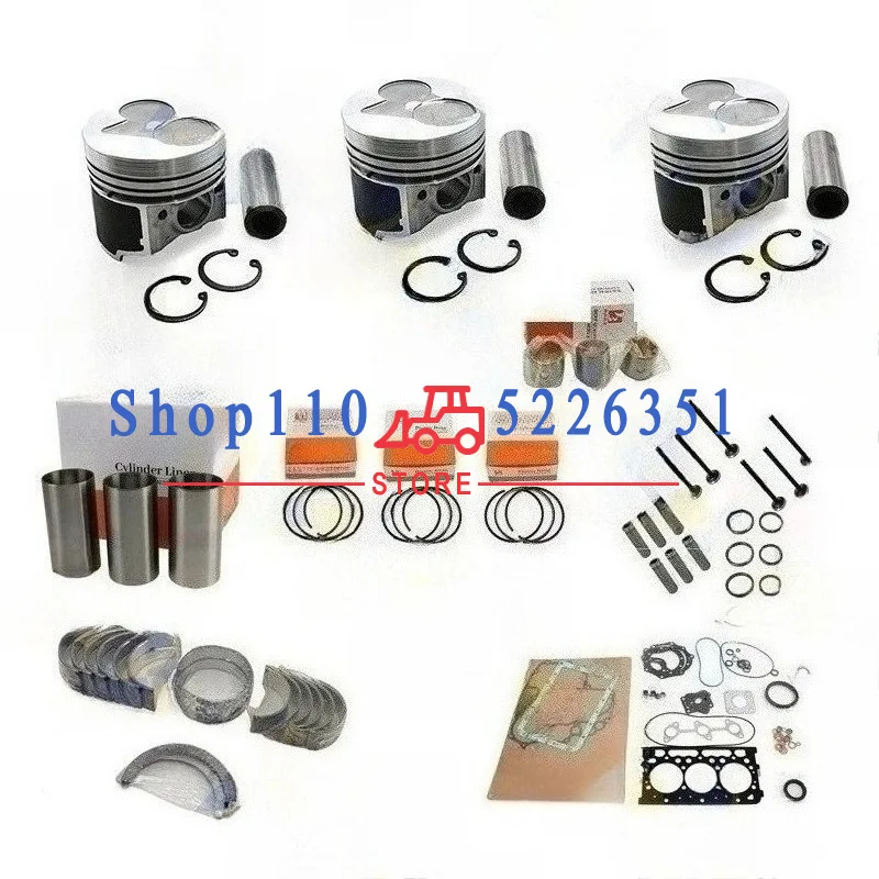 

16851-21114 For Kubota D722 Overhaul Rebuild Kit Piston Rings Cylinder Liner Bearing Full Gasket Set Engine Parts D722EBH D722E