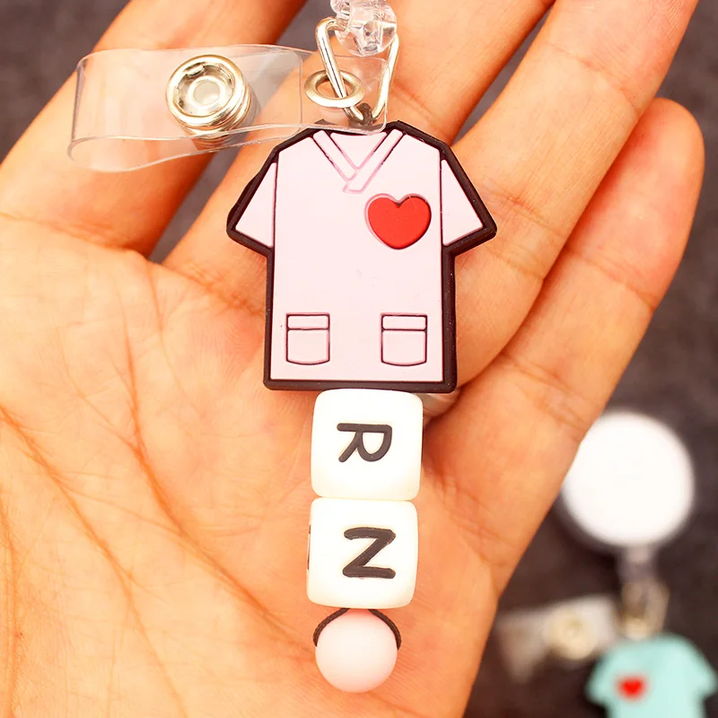 Creative Pendant RN Nurse Doctor Style 360° Rotate Clip Retractable Badge Reel Card Holder Exhibition Name Card Parts