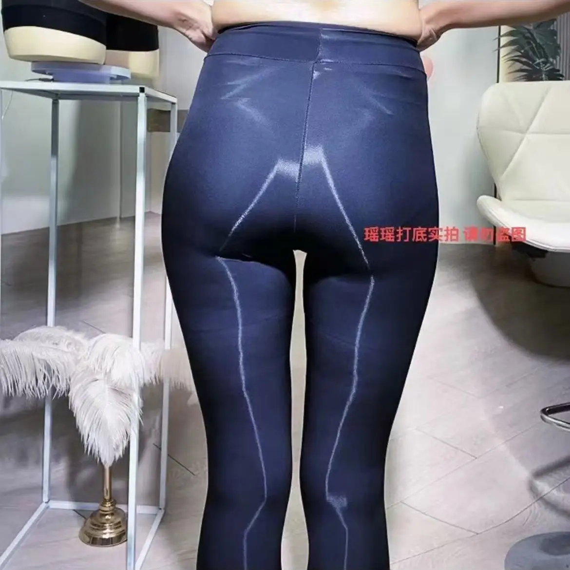 Summer Sexy Mens Transparent Ice Silk Ultra-thin Leggings Tight Top Pants Underwears