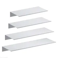 Shower Storage Rack Space Aluminum White Shelves Wall Shelf Hanging Board Ledge Bathroom Accessories Organizer Kitchen Holder