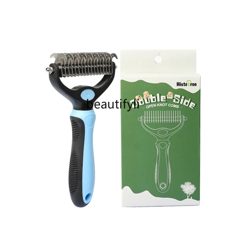 

zq Pet Comb Teddy Cleaner Dog Dog Fur Golden Retriever Supplies Float Hair Cleaning Cat Muppet