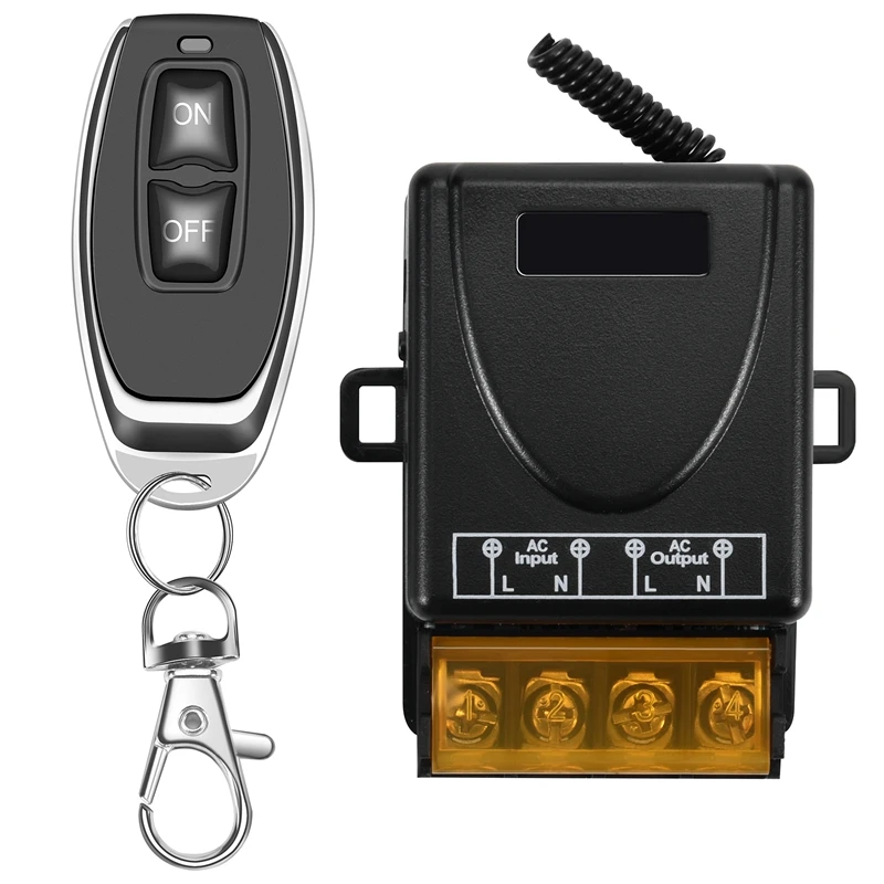Пульт дистанционного управления для водяного насоса, 433 МГц, 220 В, 1 канал, 30 А, приемный модуль ВКЛ./ВЫКЛ., беспроводной радиопередатчик для телефона