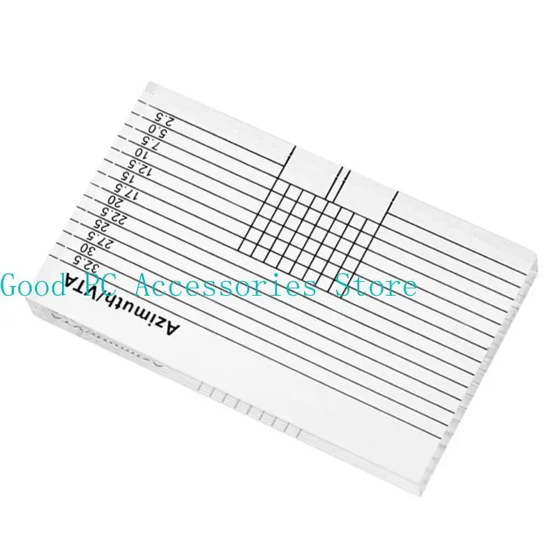 R53C Tonearm Alignment Guide Turntables Cartridges Alignment VTA Azimuthal Ruler Essential Tool for Accurate Calibration