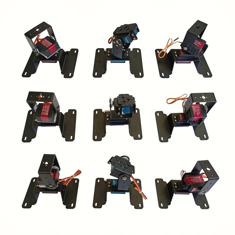 2 dof Roboterarm horizontale und vertikale kardanische Halterung DIY festes Zubehör geeignet für mg996 Lenkgetriebe programmier bares Kit – Detail 10