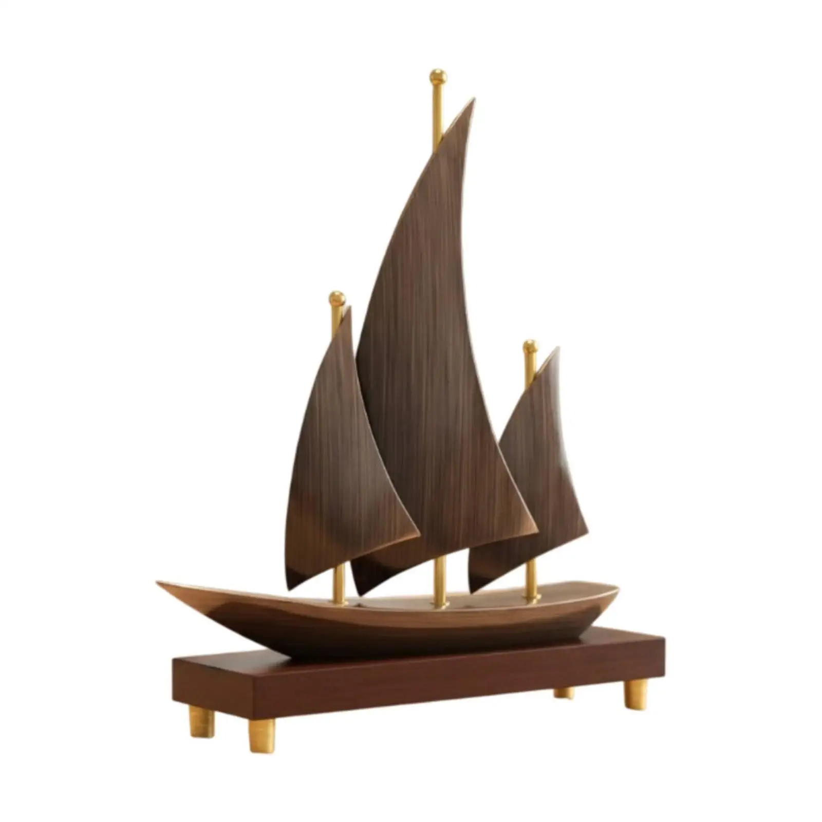 Sailboat Pen Holder Nautical Sailboat Pen Holder with Gift Box Desk Holder Stylish Sculptural for Teachers, Home Workspace