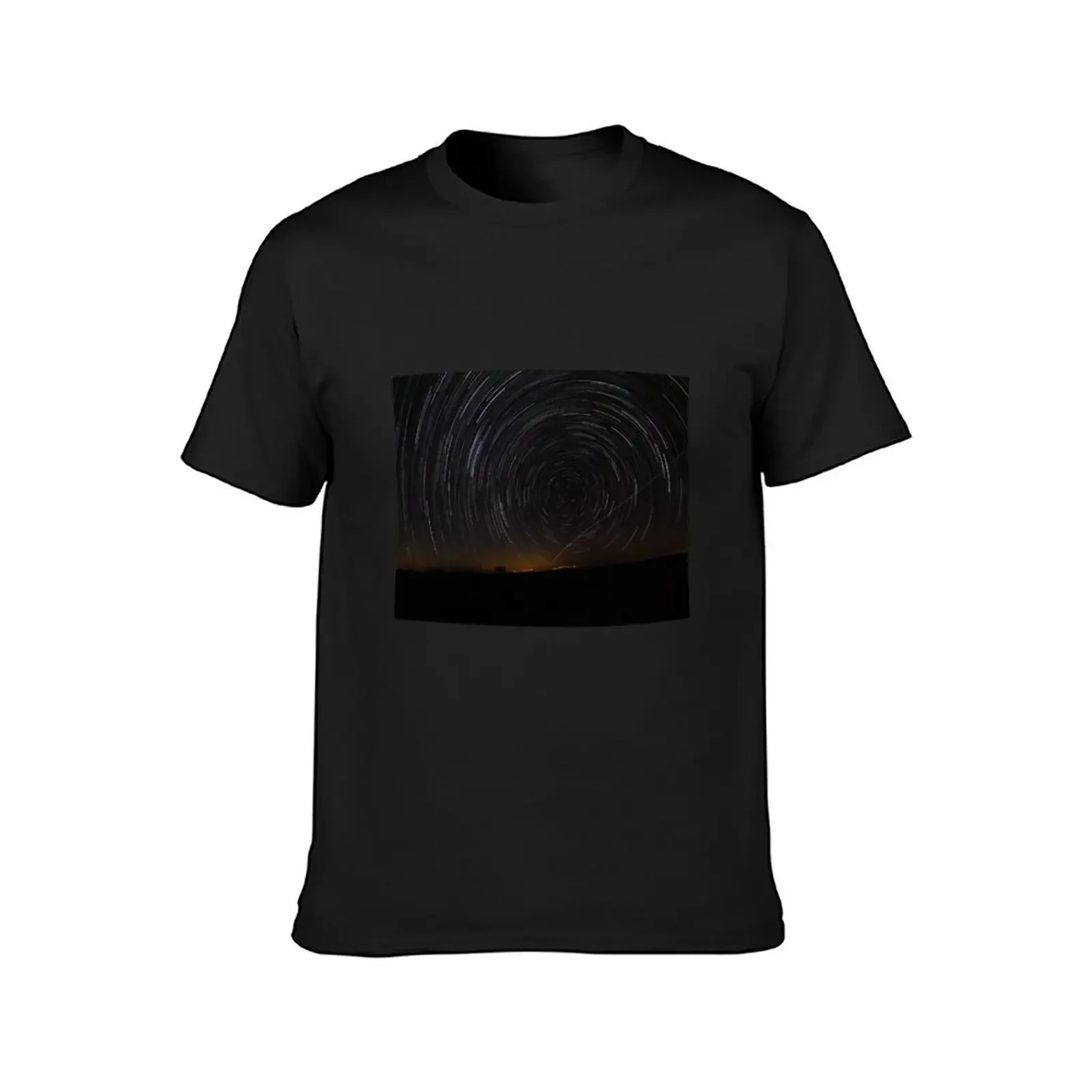 Polaris (North Star) Star Trails at Kissimmee Prairie State Park, Florida T-Shirt aesthetic clothes mens cotton t shirts