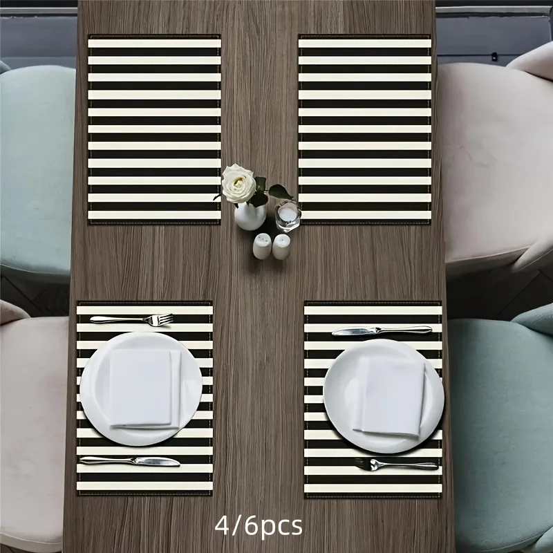 Fresh Blue Green White Coral Starfish Pattern Rectangular Placemat Set For Ocean Theme Table Decor Coffee Shop