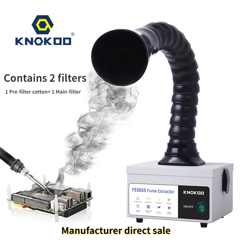 knokoo mini extrator de fumaca absorvente de fumaca purificar ar para solda gravacao a laser mesa portatil ferramentas faca voce mesmo reparar com 10 primeiros 01