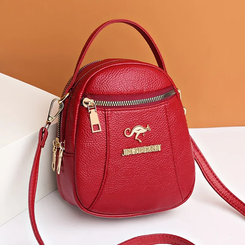 Women Small Bag Crossbody Mini Shoulder Messenger Hand Bag PU Mobile Phone Change Cute Purse Luxury Designer Multi Space Bag