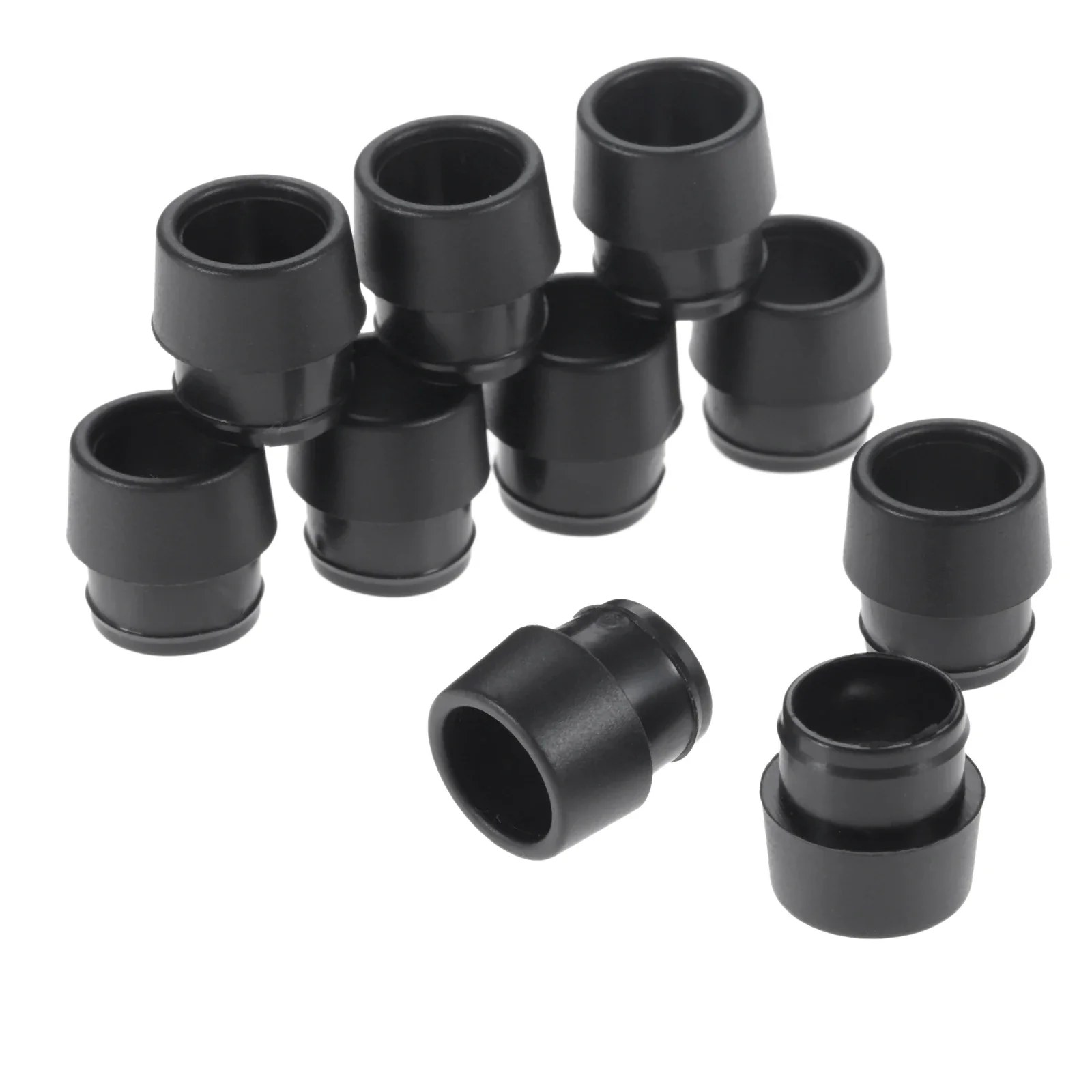 10Pcs Black Soft Plastic Golf Ferrules for Ping G410 G35 Shaft Sleeve Adapter Tip 0.335/0.350/0.370 Golf Club Shafts Accessories