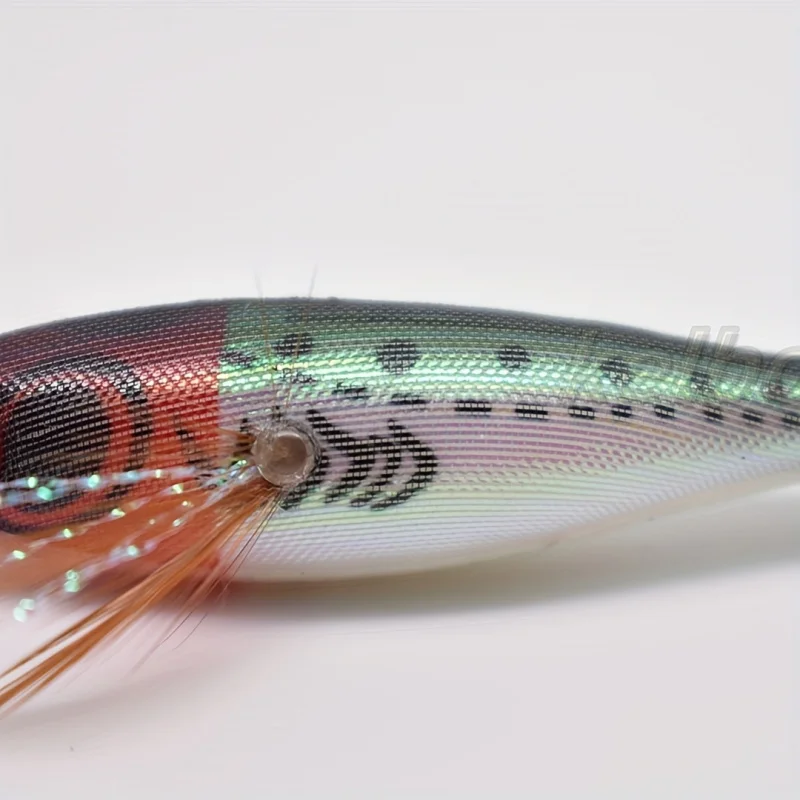 5pcs Glow-in-the-Dark Fishing Lures with 3D Eyes - Realistic Shrimp, Squid, Octopus - Hard Bait Jig Lures with Hooks, Non-Toxic, image 6