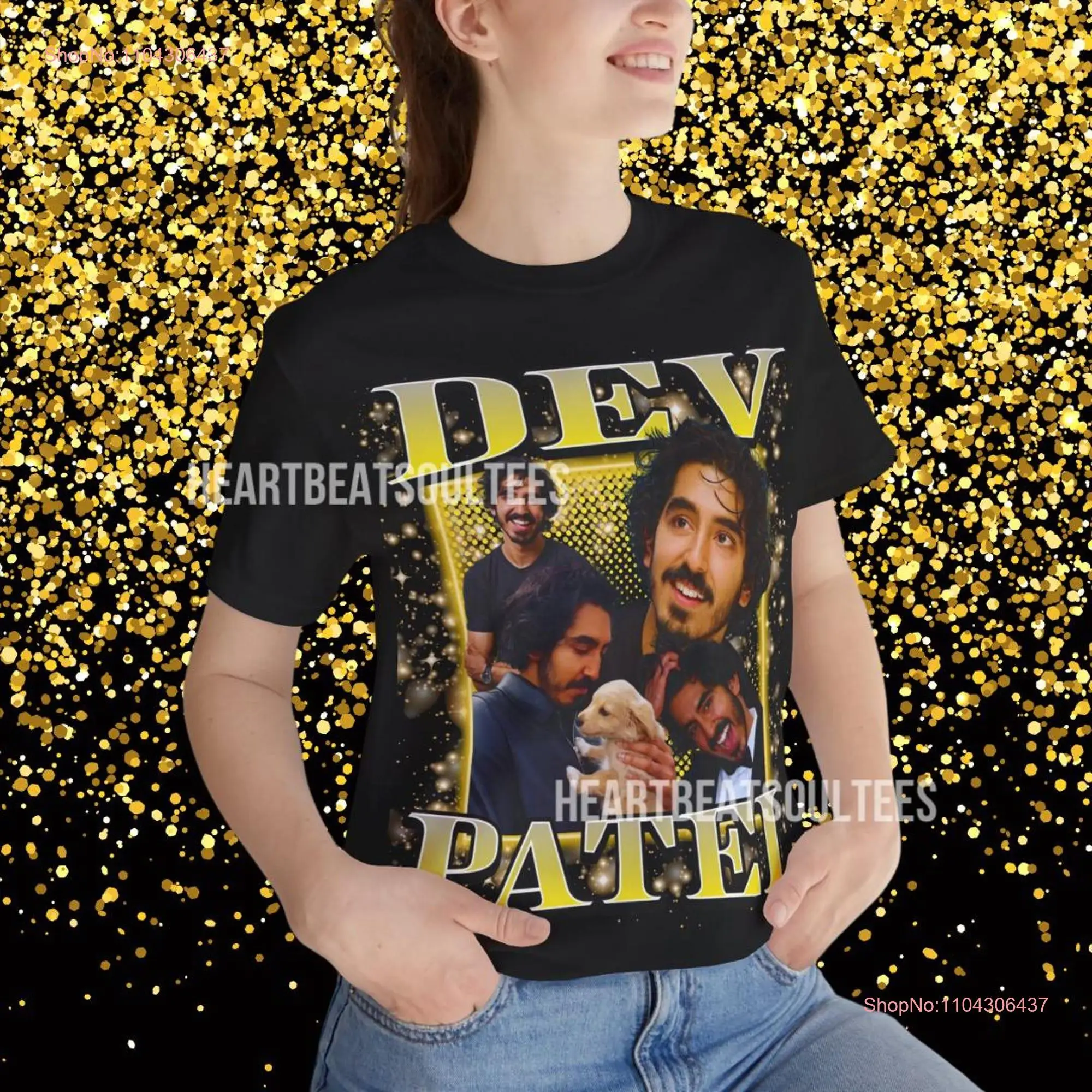 Dev Patel T Shirt Bootleg 90s Vintage Merch Actor Jersey  long or short sleeves