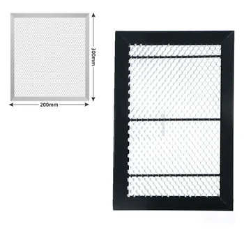 Mesa de trabajo de panal, plataforma de tablero de tamaño de 300mm x 200mm, piezas láser para máquina cortadora de grabado láser CO2.