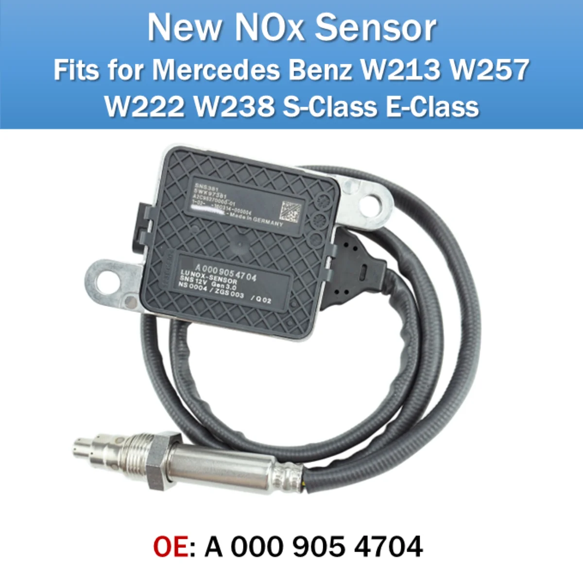 Fits for Mercedes Benz W213 W257 W222 W238 S-Class E-Class NOx Sensor OE A0009054704 New Nitrogen Oxides Sensorss E-Class