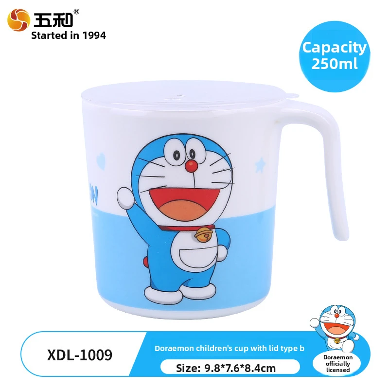 Doraemon Kids Tableware Set, 3-Piece Melamine Plates Bowls & Cup, BPA-Free, Unbreakable Feeding Set for Toddlers, Baby Gift