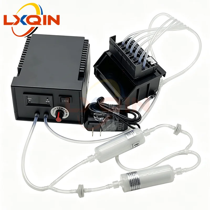 LXQIN Print Head Cleaner Machine Kit for Epson XP600 I3200 I1600 DX5 Head Multi-channel Unclog Unblock