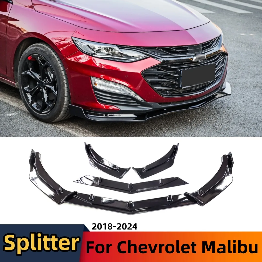 

Передний дефлектор, сплиттер, бампер, спойлер для губ, подбородка, диффузор, протектор, комплект для тела, тюнинговый аксессуар для Chevrolet Malibu 2018-2024