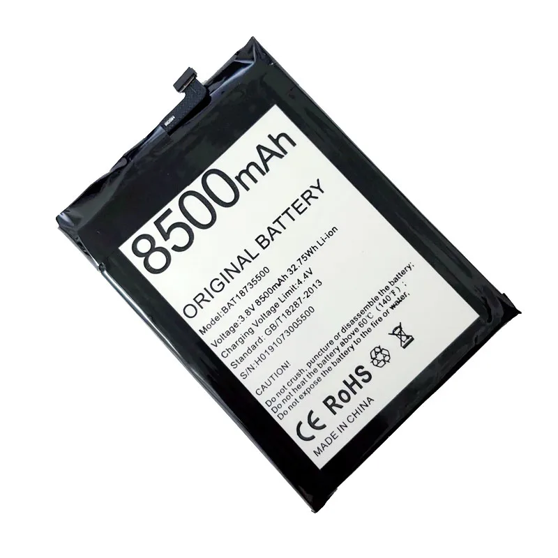 BAT18735500 BAT21ZN131850 Battery For DOOGEE S97 Pro Mobile Phone Batteria 8500mAh Replacement Accessory Accumulators With Tools