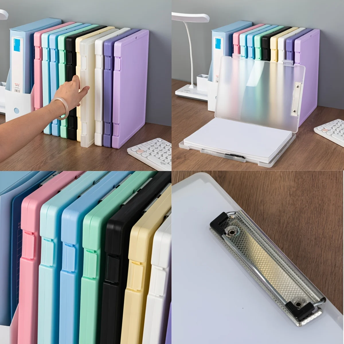 Memo Clip Board A4 File Clipboard Box Case A4 File Organizer File Storage A4 File Folder Minimalism Waterproof Writing Clipboard
