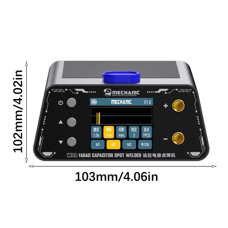 Portable Battery Repair Welder with Color Display and Control, Digital Welding Machine for Phone Service, Battery Assembly, and