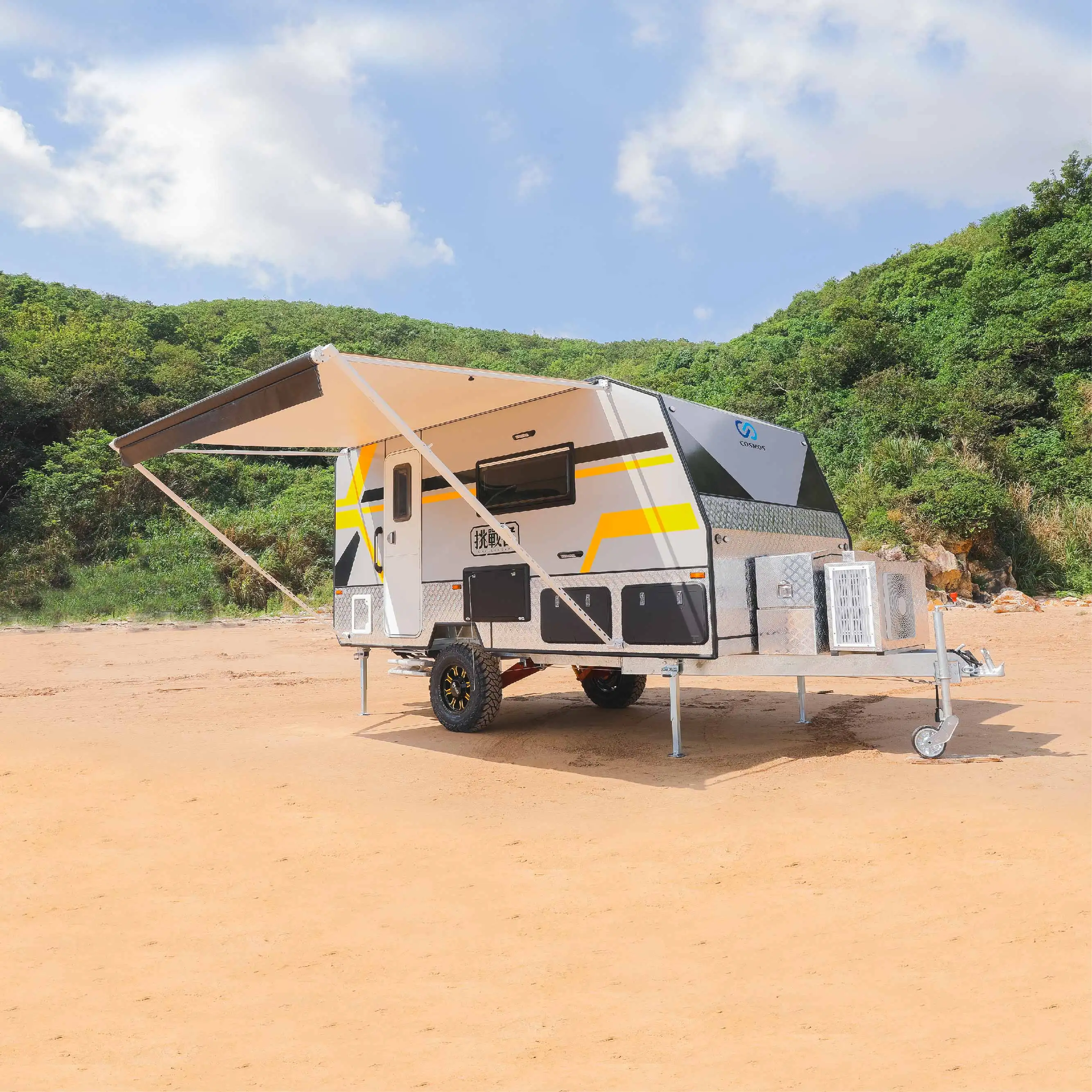 

W5600 Camper Travel Trailer Camping 5th Wheels Manual Rv Sun Shade Motorhome Awning